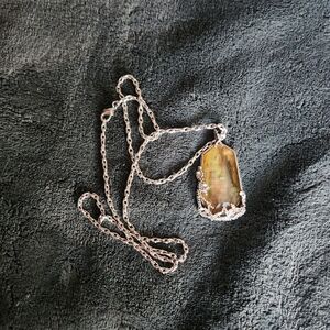 Ocean Lace Long Pendant